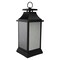 Northlight LED Lighted Flickering Lantern - 16" - Warm White Light - Black